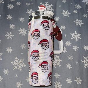 Christmas BLING Santa Double Wall Stainless Steel  Tumbler “TikTok Viral” 🎅🏻